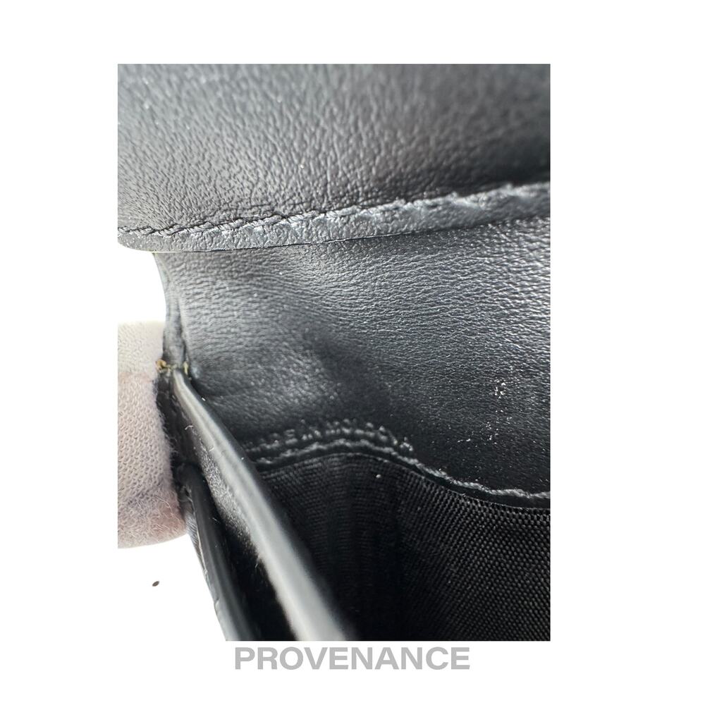 🔴 Burberry Address Logo Bifold Wallet - Black Leather - Picture 8 of 10